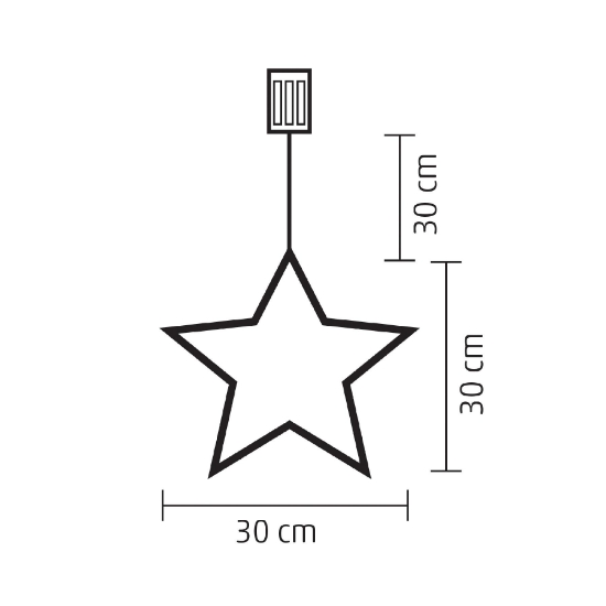 Imagine Decor fereastra LED, stea