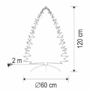 Imagine Decor brad din fibra optica, 120cm, LED