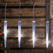Imagine Ghirlanda sloi de gheata, 240 LED alb rece, adaptor de retea IP44