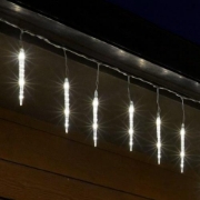 Imagine Ghirlandă luminoasă sloi de gheață, alb rece, adaptor IP44
