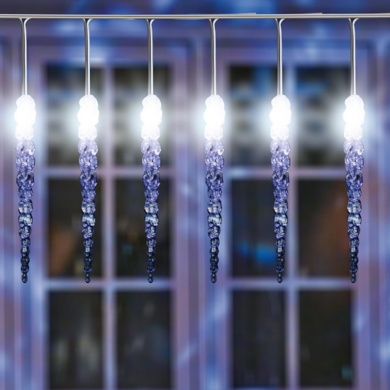 Imagine Ghirlanda cu LED-uri, decor sloi de gheata
