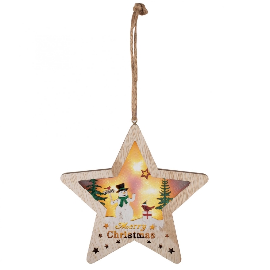 Imagine Decor lemn pentru ușă, fereastră, stea