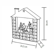 Imagine Calendar de Advent cu LED-uri, din lemn
