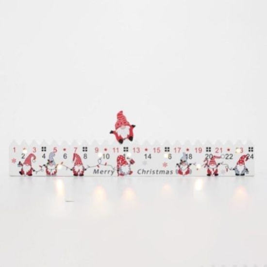 Imagine Calendar de Advent cu LED-uri, din lemn