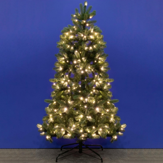 Imagine Brad artificial cu lumina LED incorporata, inaltime 210 cm