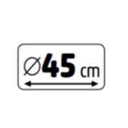Imagine Ghirlanda luminoase cu LED-uri, 45 cm, LED-uri alb cald, IP44