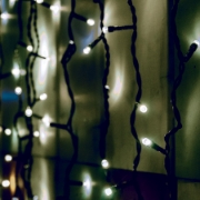 Imagine Perdea de lumini, 204 LED, alb, pt exterior, cu legare in serie