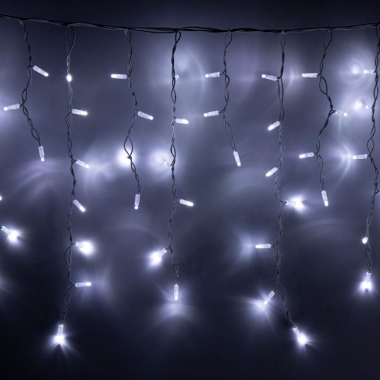 Imagine Ghirlanda luminoasa, 200 LED-uri, cablu alb, pentru utilizare în exterior