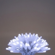 Imagine Ghirlande luminoase, 200 LED-uri, cablu alb, pentru exterior