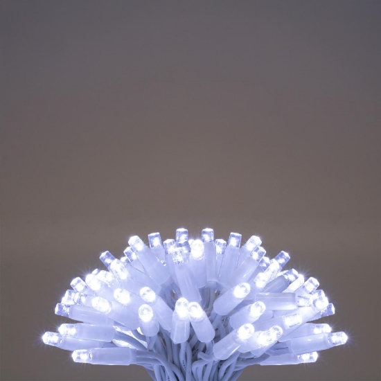 Imagine Ghirlande luminoase, 200 LED-uri, cablu alb, pentru exterior