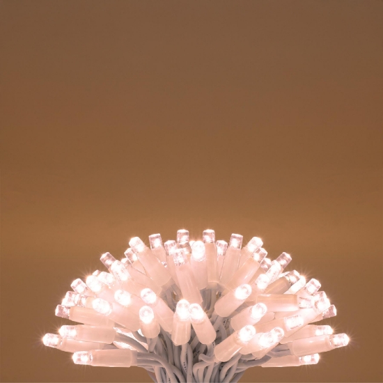 Imagine Ghirlande luminoase, 200 LED-uri, cablu alb, pentru exterior
