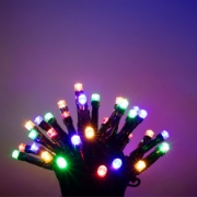 Imagine Ghirlanda luminoasa cu LED-uri, 120 LED-uri, 8 pereche, temporizator, colorată, pentru exterior