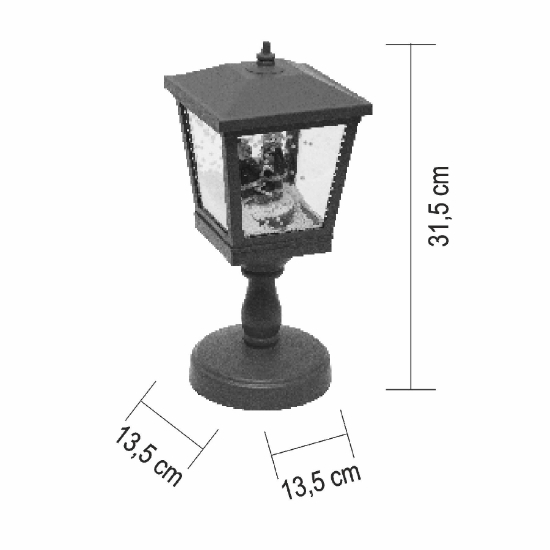 Imagine Lampa care cântă și imita ninsoare