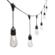 Imagine Ghirlanda party inseriabila, glob "papaya" cu LED vintage, de exterior, 5 m