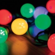 Imagine Ghirlanda cu LED-uri, pt exterior, 30 globuri colorate, 14,5 m