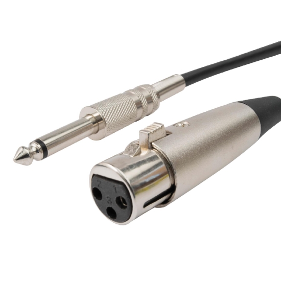 Imagine Microfon de mână, XLR-6,3 mm, metalic