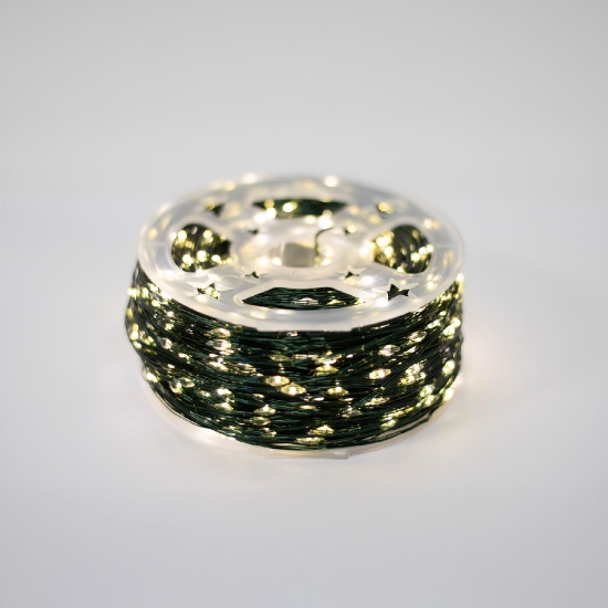 Imagine Ghirlanda luminoasa Micro LED, 1500 LED-uri/150 m, alb cald, pentru exterior
