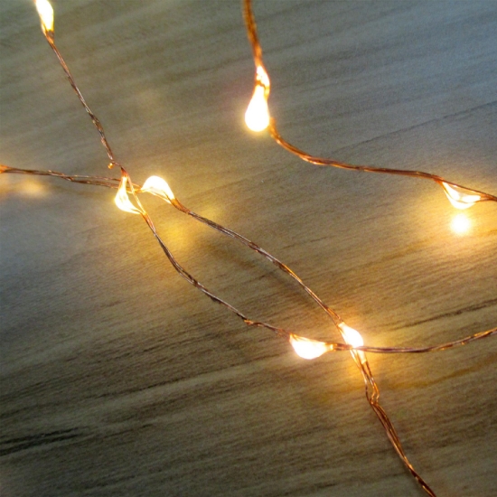 Imagine Ghirlanda microLED, 160 LED, alb cald, de exterior