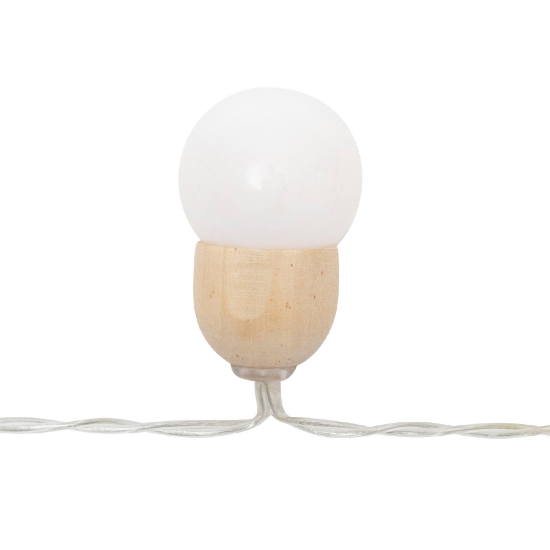 Imagine Ghirlandă luminoasă cu LED-uri, alimentată cu baterii, 20 LED-uri albe calde