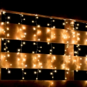 Imagine Perdea de lumini cu LED cluster, alb cald, 8 programe