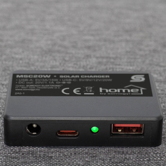 Imagine Încărcător solar USB, portabil, 20W