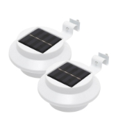 Imagine Lumină solară de grădină, pentru streașină, gard, 3 LED-uri albe calde, 2buc/cutie