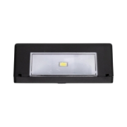 Imagine Set de lămpi solare de perete, 2 bucăți/cutie, 2 LED-uri alb cald, negru