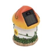 Imagine Lampă solară de grădină, capac ciupercă, 12 bucăți/display, 1 LED alb cald