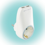 Imagine Priză de reţea cu socluri de încărcare USB