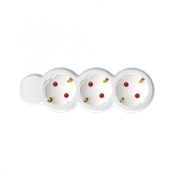Imagine Prelungitor 3 prize, 5 m, 3x1,5mm2, alb