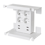 Imagine Distribuitor 4 socluri, 4 dist USB, pt priza de perete