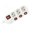 Imagine Prelungitor 3 socluri cu buton individual, 1.5 m, alb