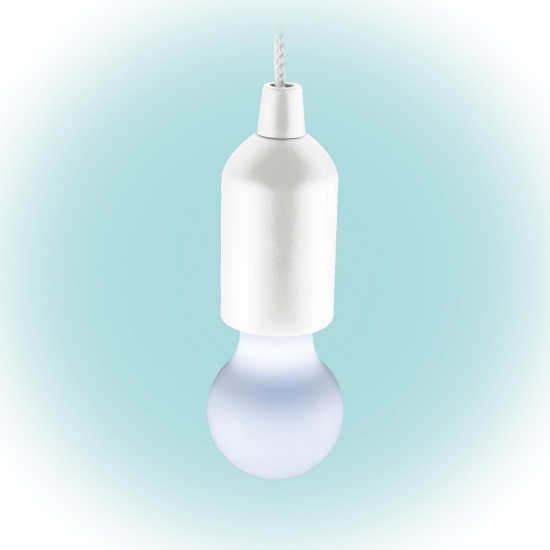 Imagine Lampă cu LED, comutator cu şnur, alb, 4,5V