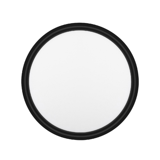 Imagine Aplica/plafoniera LED, rotunda 18W, 3 trepte, negru