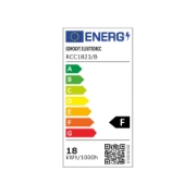 Imagine Aplica/plafoniera LED, rotunda 18W, 3 trepte, negru