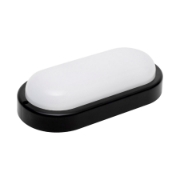 Imagine Lampă LED de perete/tavan, formă ovală, negru, 18 W, 4000K