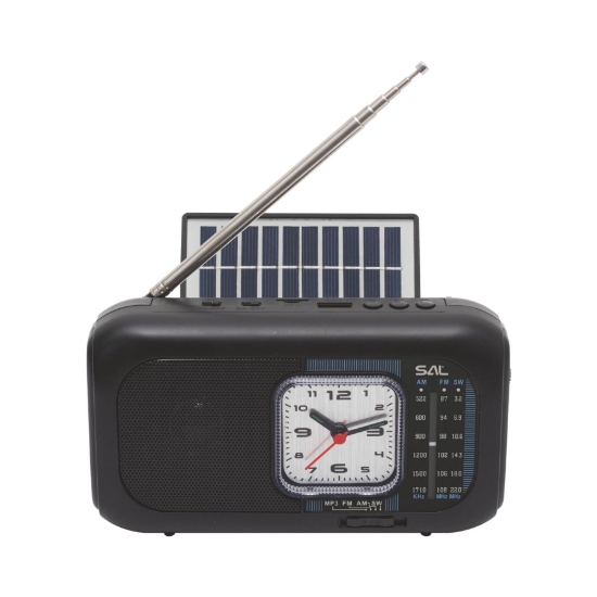 Imagine Radio hibrid cu panou solar, BT/USB/SD/CEAS/LAMPA