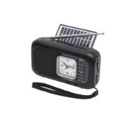 Imagine Radio hibrid cu panou solar, BT/USB/SD/CEAS/LAMPA
