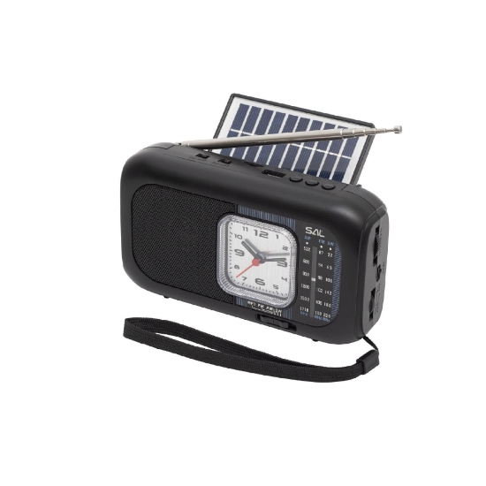 Imagine Radio hibrid cu panou solar, BT/USB/SD/CEAS/LAMPA