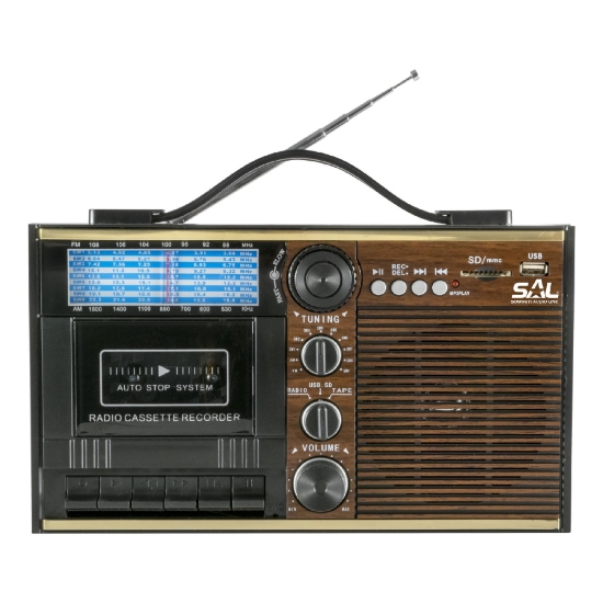 Imagine Radio retro cu casetofon
