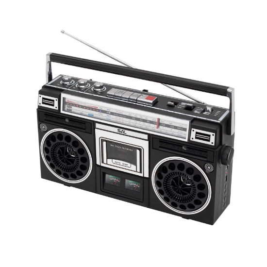 Imagine Casetofon retro, stereo, BT, MP3