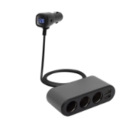 Imagine Distribuitor auto, 3 pini 2xUSB, Voltmetru