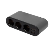 Imagine Distribuitor auto, 3 pini 2xUSB, Voltmetru