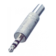 Imagine Mufă Jack, stereo, metalic, 3,5 mm