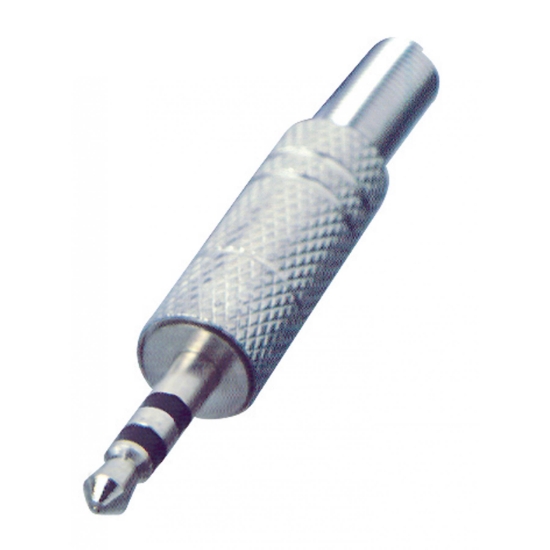 Imagine Mufă Jack, stereo, metalic, 3,5 mm