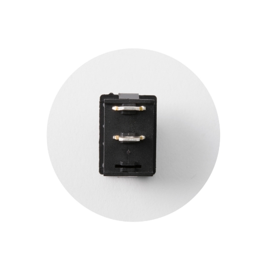 Imagine Comutator basculant mini, 250V, 1 circuit, negru
