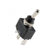 Imagine Comutator basculant, 250V, 1 circuit, 3 poziţii, cu mâner, cu comutare