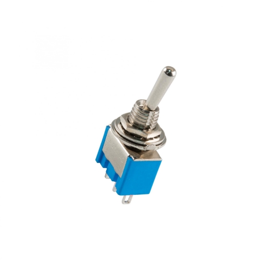 Imagine Comutator basculant, 250V, 1 circuit, 3 poziţii, cu mâner, cu comutare