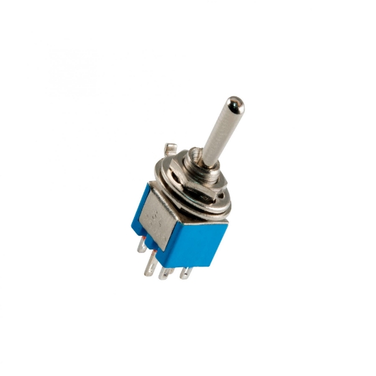 Imagine Comutator basculant, 250V, 2 circuite, cu mâner, cu comutare