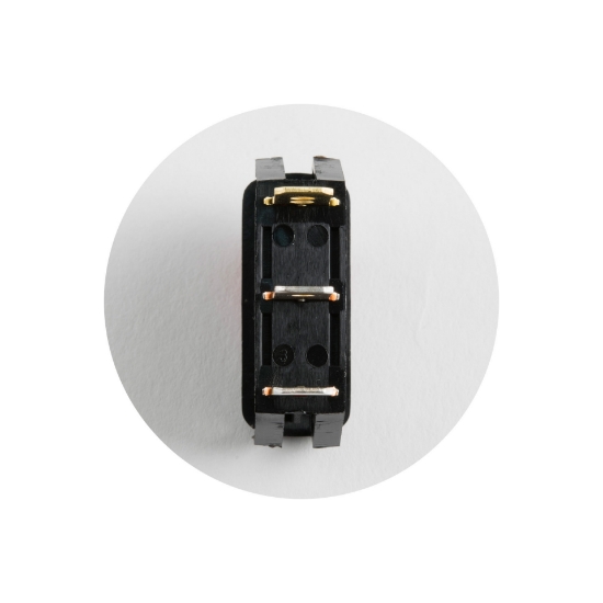 Imagine Comutator basculant cu bec, 250V, 1 circuit, roşu
